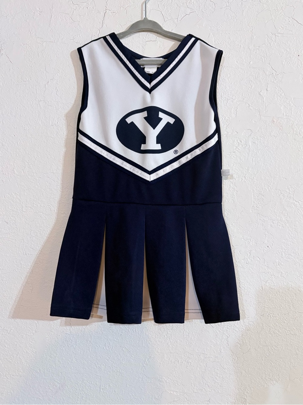 Cheerleading Uniform Youth Size XS - 5 Blue & White Rally Squad Letter Y